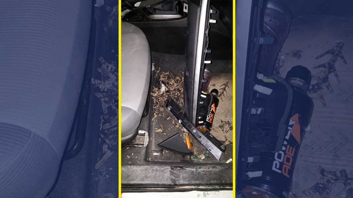 Detienen a hombres en posesión armas y vehículo