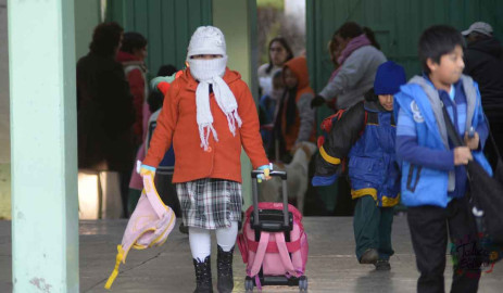  SET alerta suspensión de clases ante bajas temperaturas