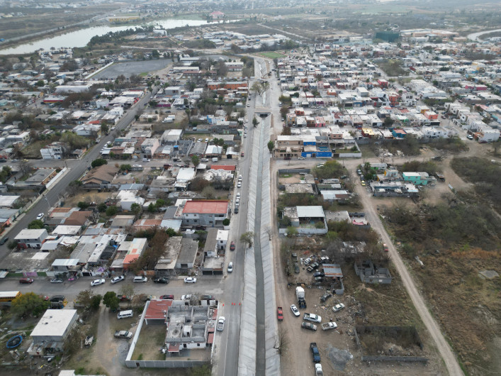 Entrega alcaldesa Carmen Lilia Canturosas colector pluvial concordia; Mejorará calidad de vida a miles de familias