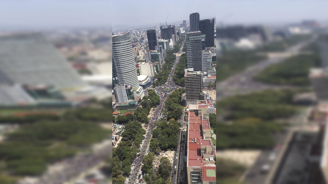 Reportan daños en edificios y avenidas tras sismo en CDMX