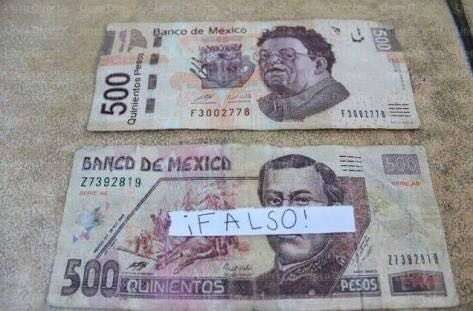 Circulan billetes falsos de 500 pesos en el sur de Tamaulipas