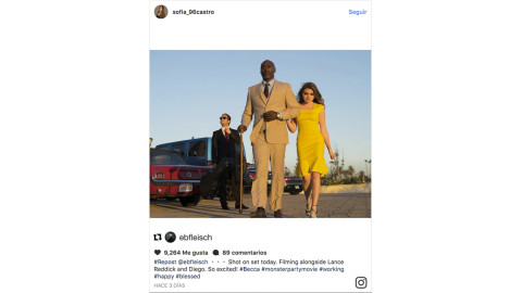 Sofía Castro graba s primer película en Hollywood