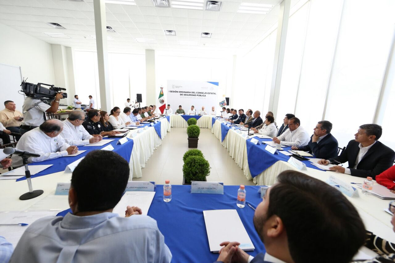 Gobernador preside la integración del Consejo Estatal de Seguridad Pública