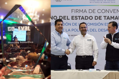 Por buenas prácticas en política social Tamaulipas recibe reconocimiento