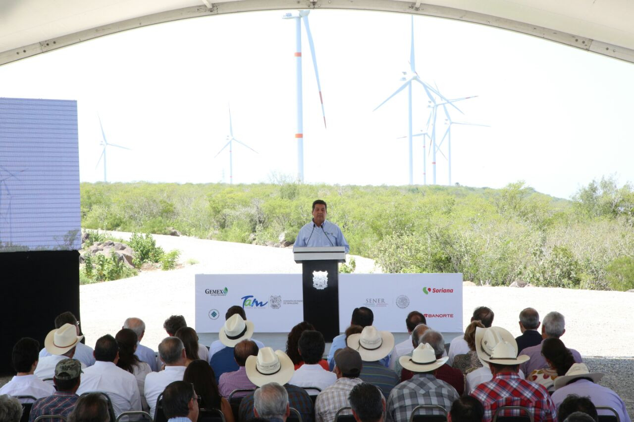 Representa Tamaulipas 5ª parte de producción nacional de energía eólica