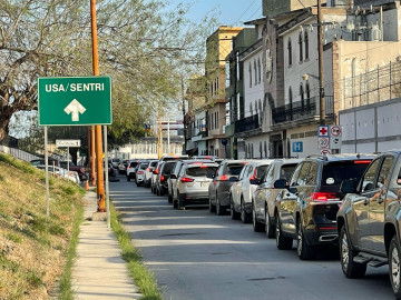 Retén de la Guardia Nacional en el carril SENTRI provoca caos vial y molestias 