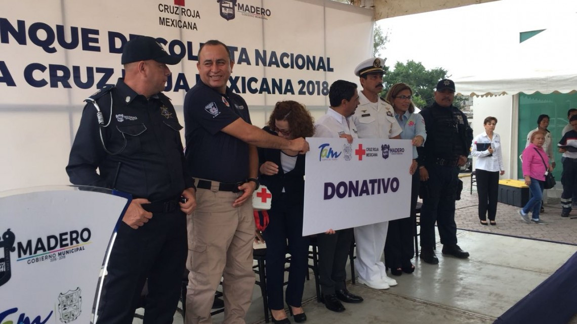 Arranca en Madero colecta nacional de la Cruz Roja
