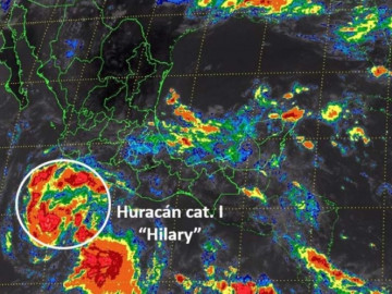 Se acerca "Hilary" a costas de Jalisco, Michoacán, Colima y Guerrero